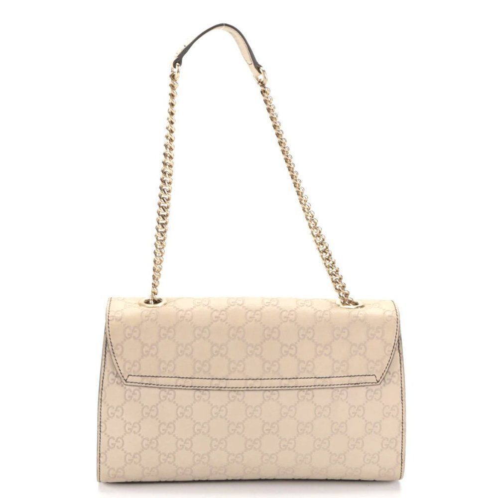Authentic Gucci Emily Chain Flap Bag Medium in Guccissima Leather - Picture 5 of 12